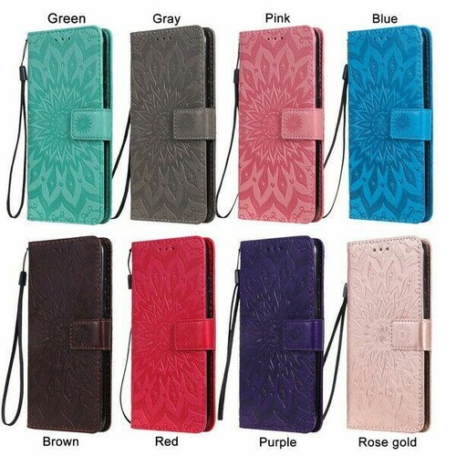 Leather flower wallet phone - wallet,