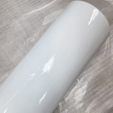 Gloss Sign Vinyl Roll Kitchen Cupboard Covering Wrap Sticky Back Plastic White