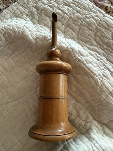 Georgian treen glove powder - treen,