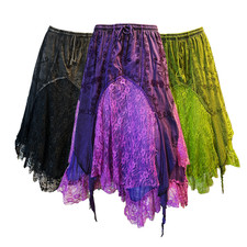 Boho Handmade Maxi Skirt Fairycore Cottagecore Elastic Waist Festival Outfit