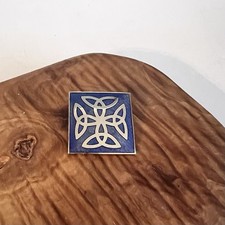 Vintage Enamel And Silver Tone