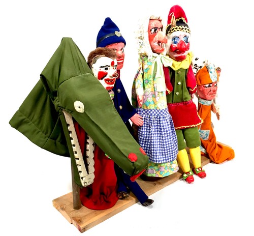 Antique set punch judy - antique,