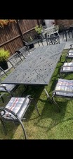 Large 8 Seater Garden Table & Chairs Ready To Use  Pik Up Only