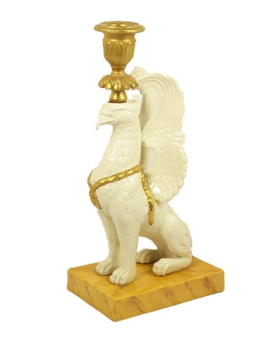 Vtg griffin porcelain brass - &,