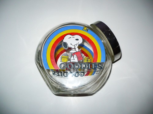 Snoopy goodies jar - snoopy, and