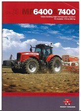 Massey Ferguson MF 6400 & 7400 Series 175-240 HP Tractors 2009-2010 UK Brochure