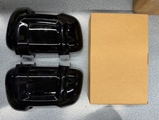 FOR FIAT DUCATO PEUGEOT BOXER CITROEN RELAY GLOSS BLK WING MIRROR COVERS 2007-24