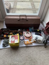 Vintage Roebuck Metal Tool Box