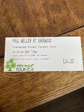 PAUL WELLER CONCERT TICKET THE
