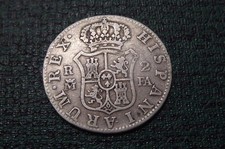 SPAIN , SILVER 2 REALES , 1801   (NF408)