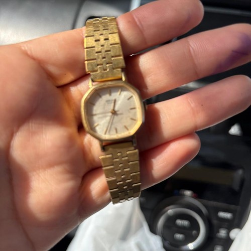 Seiko quartz gold dial ladies - seiko, ladies'