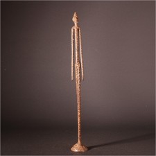 14204 dogon bronze male figure - dogon,