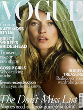 VOGUE October 2008 KATE MOSS by MARIO TESTINO - LIKE NEW Condition FASHION Y2K