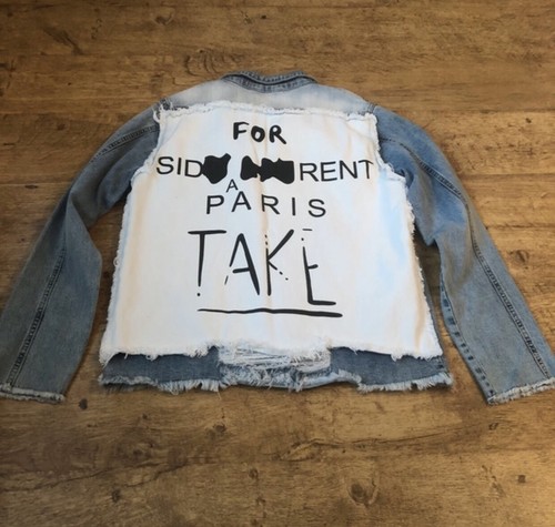 Speedway back print denim - speedway,