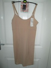 M&S TUMMY CONTROL FLEXITFIT SHEER FULL SLIP SIZE 12 ROSE QUARTZ