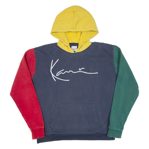 Karl kani mens blue hoodie - blue, m