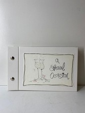 Wedding Photo Album Champagne Flute White 6x4 Memory Book Bridal Shower Gift