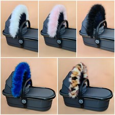 Luxury FAUX FUR Pram Hood Trim