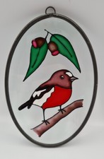 Robin Red Breast Bird Stained