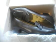 Worn Once Comfortable Smart Shoes Elaina Brown Leather Small Heel UK Size 5, 1/2