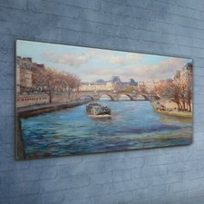Painting City Buildings River