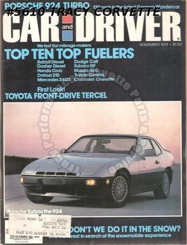 November 1979 car and driver - car,
