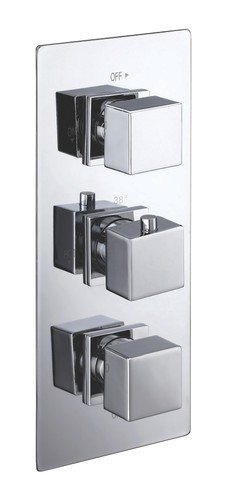Square concealed thermostatic - concealed,