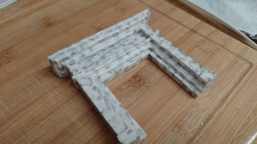 Dolls house marble - , fireplace