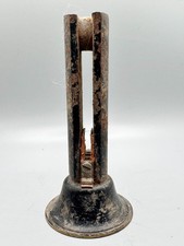 ANTIQUE METAL OLD TELEPHONE STAND SPEAKER / VOICE CAPTURE HAND HELD OLD