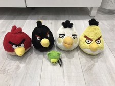 Angry Birds Soft Toy Plush Bundle and Pig Pencil Topper/Finger Puppet