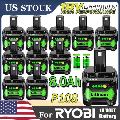 10x 0ah 18v lithium - 18v, lithium-ion