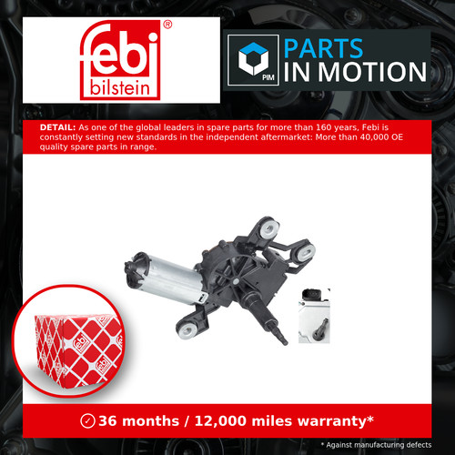 Wiper motor rear 103947 febi - rear,