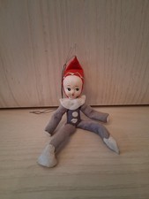 Vintage Christmas  Pixie /  Elf Felt Doll Ornament GAR)