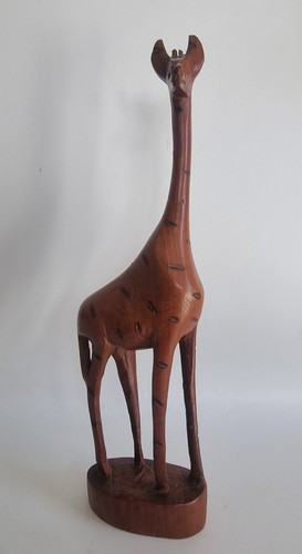 Vintage carved wooden african - wooden,