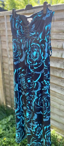 Gorgeous maxi black and - black, teal