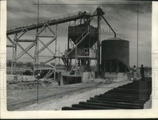 1941 press photo cement silo - photo,