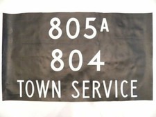 Vintage London destination bus