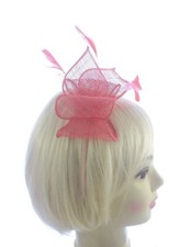 Ladies CORAL Aliceband Fascinator Headband Weddings Races Ascot Fascinator b15
