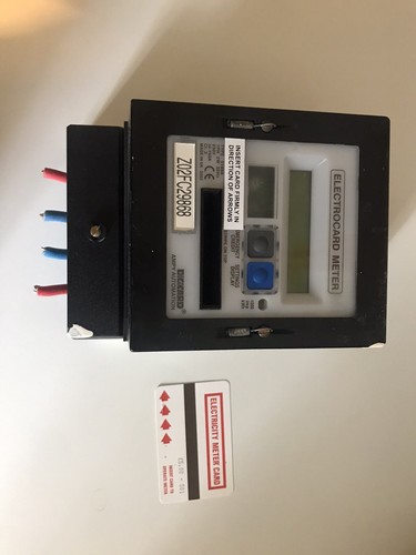 Electric card meter - card,