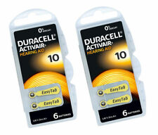 12x Duracell 10 Hearing Aid Batteries Orange Tab Activair 1.45V PR70 Easytab UK