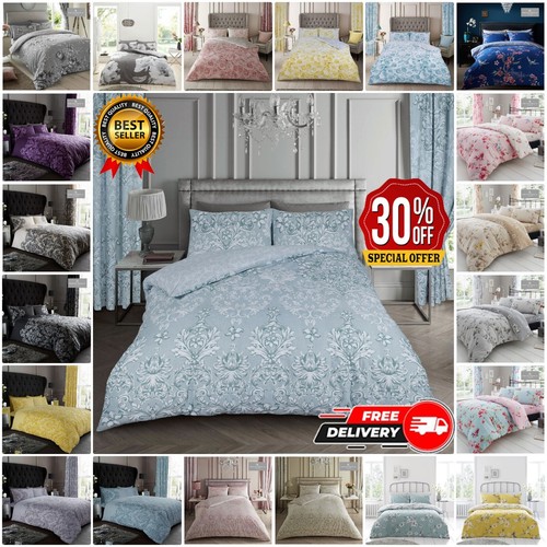 Luxury reversible floral duvet - reversible,