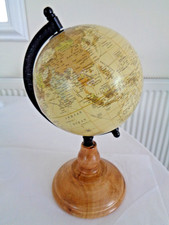 Atlas Globe. Brown. 25 x 16 x