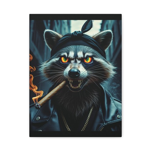 Canvas print funny raccoon - canvas, print,