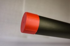 3" Plastic Black Rod Tubes For