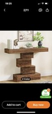 Rustic Dark Wood Effect Modern Shelving