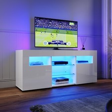 120cm white high gloss - white, tv