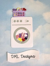 Die Cut Card Topper Washing