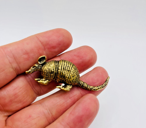 Solid brass armadillo - solid,