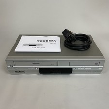 Toshiba VCR/DVD Combi DVD/VHS Video Tape Recorder Player VCR with Cables SD-37VB