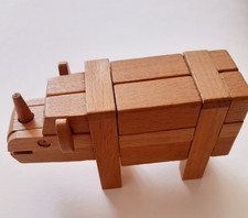 Kumiki Style Rhino Wooden